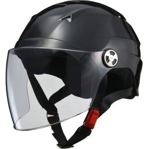 リード工業 LEAD リード工業 RE41 シールド付ハーフヘルメット ブラック  LLサイズ LEAD