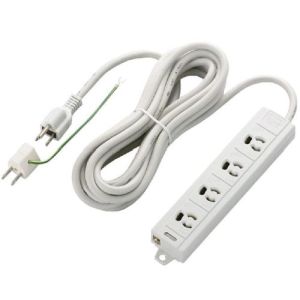 エレコム(ELECOM) RoHS対応タップ/3P/抜け止め/マグネット/4個口/5.0m T-ECOH3450NM