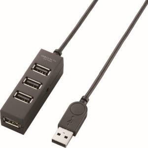 エレコム ELECOM エレコム U2H-TV003SBK USBHUB2.0/TV用/セルフパワー/4ポート/1m/ブラック