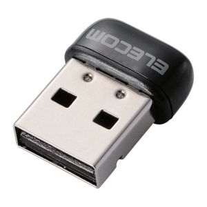 ELECOM エレコム エレコム ELECOM 433Mbps USB無線超小型LANアダプター ブラック WDC-433SU2M2BK