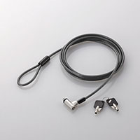 エレコム(ELECOM) セキュリティワイヤー/シリンダー錠/シリンダーサイズ直径11mm ESL-7T