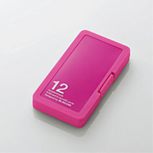 エレコム(ELECOM) メモリカードケース/インデックス台紙付き/SD6枚+microSD6枚収納/ピンク CMC-SDCPP12PN