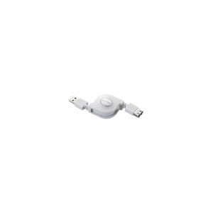 エレコム(ELECOM) USB3.0ケーブル/A-A延長タイプ/巻取式/0.7m/ホワイト USB3-RLEA07WH