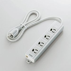 エレコム(ELECOM) 3P/4個口/マグネット/1m/変換アダプタ付 T-ECOH3410NM