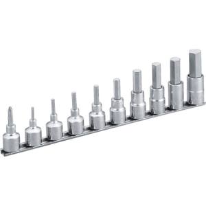 トネ TONE トネ HH410 ヘキサゴンソケットセット ホルダー付 10pcs TONE