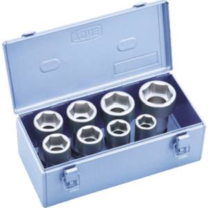トネ TONE トネ NV608L インパクト用ロングソケットセット メタルトレーケース仕様 8pcs TONE