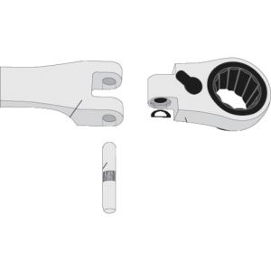 トネ TONE トネ RK-RMA10 超ロング首振ラチェットめがねレンチ用リペアキット TONE