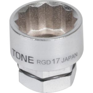 トネ TONE トネ RGD-13 ソケット 12角 めがね用 対辺寸法13mm 全長20mm