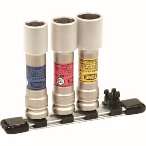 トネTONE トネ HAPQF403LN インパクト用ソケット 自動車整備用 プロテクター付クイックフィット薄形ロングホイルナットソケットセット 差込角12.7mm