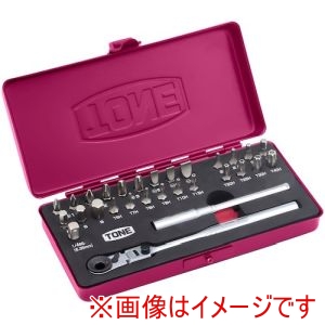 トネ TONE トネ BRFS27RB ビットラチェットセット ラズベリー