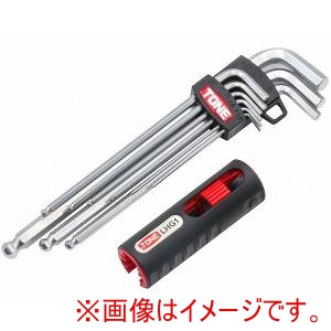 トネ TONE トネ BL900G ボールポイントロングL形ヘキサゴンレンチセット グリップ付 TONE
