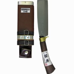 五十嵐刃物工業 五十嵐刃物 C-20 鋼付 最高級鞘鉈 顎付 コブ柄 165mm