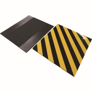 日東エルマテリアル Nitto 日東エルマテ TRMG450-8T NEWトラクッション マグネットタイプ 8mm×450mm×500mm 黄/黒 メーカー直送 代引不可 北海道沖縄離島不可