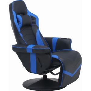 不二貿易 不二貿易 ゲーミングパーソナルチェア カーナ ブルー BT-70813 メーカー直送 代引不可 北海道沖縄離島不可