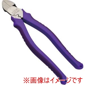 フジ矢 ビクター VICTOR ビクター 371HG-200-22V ハイグレードハイパワー偏芯電工ニッパ薄刃 紫 数量限定色