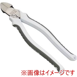 フジ矢 ビクター VICTOR ビクター 371HG-200-22W ハイグレードハイパワー偏芯電工ニッパ薄刃 白 数量限定色