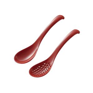 曙産業 AKEBONO 曙産業 いろいろ使える レンゲ スプーン セット小 レッド TW-3784