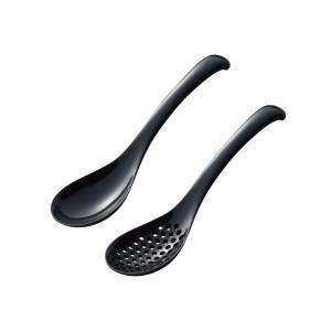 曙産業 AKEBONO 曙産業 いろいろ使える レンゲ スプーン セット小 ブラック TW-3785