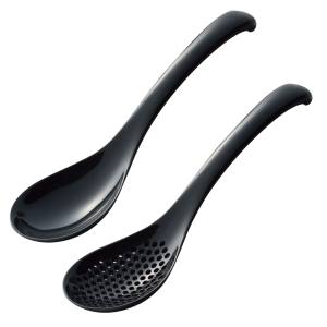 曙産業 AKEBONO 曙産業 いろいろ使える レンゲ スプーン セット大 ブラック TW-3787