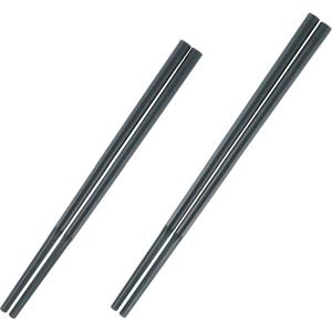 曙産業 AKEBONO 曙産業 10角ぐる麺箸 極太 23cm 黒 GM-4051