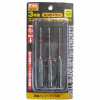 TRAD TRAD TCD-334 3本組SDSコンクリートドリル 三共コーポレーション