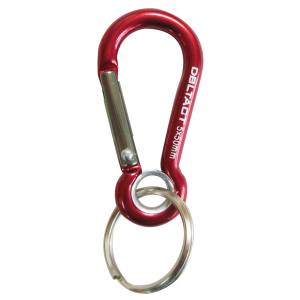 DBLTACT DBLTACT DT-AKO-252 アルミカラビナ O環付 レッド×ガンメタシルバー 三共コーポレーション