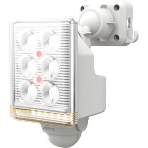 ムサシ ライテックス RITEX ライテックス LED-AC1009 9W1灯 フリーアーム式 LEDセンサーライト リモコン付 ムサシ