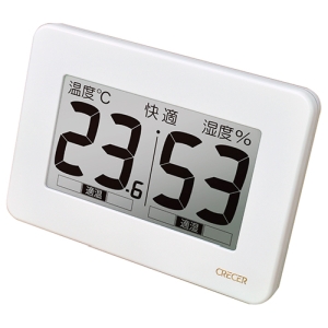 クレセル クレセル CR-3000W 超大画面デジタル温湿度計