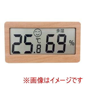 クレセル クレセル 木目調デジタル温湿度計 アルブル CR-2300J