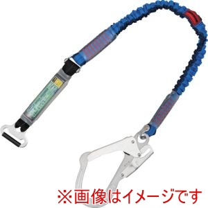 藤井電工 FUJIIDENKO 藤井電工 TBL-AT-NV-S5931-BL-N-BP 胴ベルト型墜落制止用器具用副ランヤード 伸縮タイプ ノビロン ツヨロン