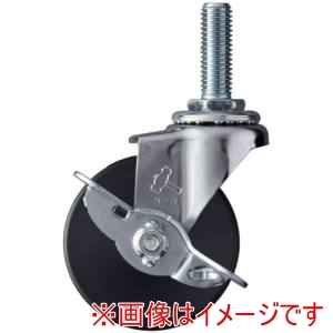 ハンマーキャスター ハンマーキャスター 415EA-MC65 ねじ込み旋回式MCナイロン車輪 65mm ストッパー付