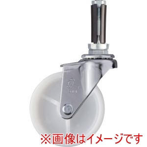 ハンマーキャスター HAMMER CASTER ハンマーキャスター 4201EU-N75 パイプ差込み式キャスター 自在 車輪径75mm ナイロン車輪 φ16～18用