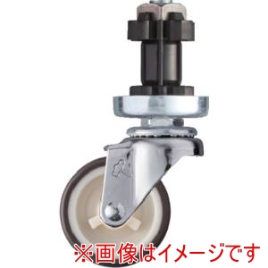 ハンマーキャスター ハンマーキャスター 4202EN-UR50 パイプ差込み旋回式ウレタン車輪 ナイロンホイール 50mm φ38用