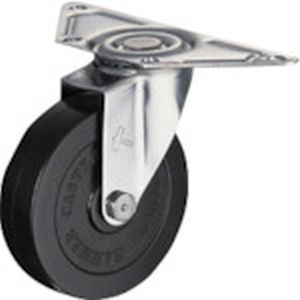 ハンマーキャスター HAMMER CASTER ハンマーキャスター 220E-R100 プレート式コーナーキャスター 旋回式ゴム車輪 100mm
