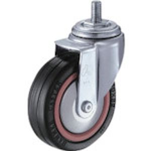 ハンマーキャスター HAMMER CASTER ハンマーキャスター 420MA-RB100 ねじ込み旋回式ゴム車輪 ナイロンホイール ボールベアリング 100mm M12
