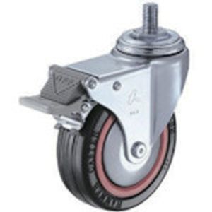 ハンマーキャスター HAMMER CASTER ハンマーキャスター 4150MA-RB100 ねじ込み旋回式ゴム車輪 ナイロンホイール ボールベアリング M12 100mm トータルロック