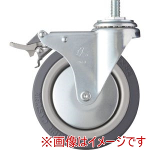 ハンマーキャスター HAMMER CASTER ハンマーキャスター 4150MA-KUB125 ねじ込み式キャスター 自在 トータルロック 125mm ウレタン車輪 ナイロンホイール ベアリング