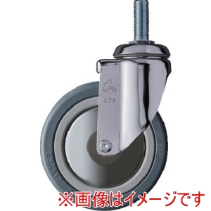 ハンマーキャスター HAMMER CASTER ハンマーキャスター 920MA-RB125 ねじ込み旋回式ゴム車輪 ナイロンホイール ボールベアリング 125mm