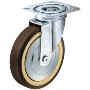 ハンマーキャスター HAMMER CASTER ハンマーキャスター 400S-UB150 旋回式ウレタン車輪 ナイロンホイール ラジアルボールベアリング 150mm