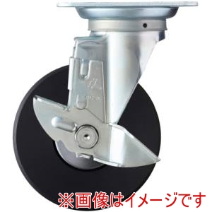 ハンマーキャスター ハンマーキャスター 419S-MCB150 旋回式MCナイロン車輪 ラジアルボールベアリング 150mm ストッパー付