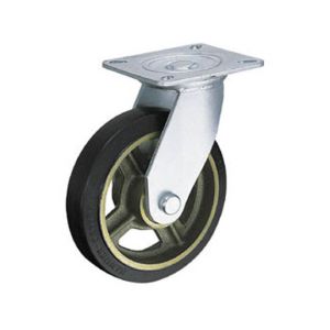 ハンマーキャスター HAMMER CASTER ハンマーキャスター 500HPS-CR200 重荷重用旋回式ゴム車輪 イモノホイール ラジアルボールベアリング 200mm