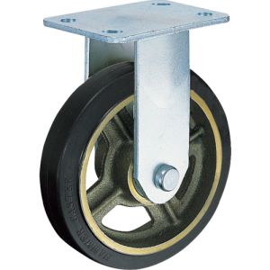 ハンマーキャスター HAMMER CASTER ハンマーキャスター 500HPR-CR200 重荷重用固定式ゴム車輪 イモノホイール ラジアルボールベアリング 200mm