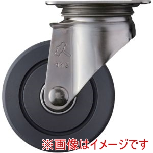 ハンマーキャスター HAMMER CASTER ハンマーキャスター 320S-MCB100 ステンレス製プレート式キャスター 自在 車輪径100mm MCナイロン Sシリーズ