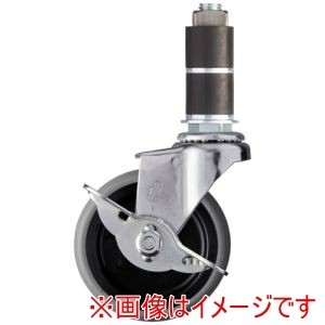 ハンマーキャスター HAMMER CASTER ハンマーキャスター 4158EX-L75 EXシリーズ パイプ差込み 自在SP付 エラストマー車 75mm
