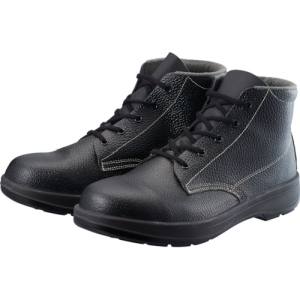 シモン Simon シモン AW22BK 2層ウレタン底安全編上靴 25.0cm ブラック
