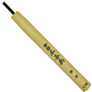 目黒彫刻刀製作所 本喜秀 目黒彫刻刀製作所 鋼付 彫刻刀 平刀 4.5mm