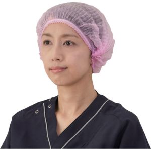 竹虎 竹虎 076186 サージキャップ ジャバラタイプ ピンク 100枚入