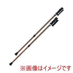 シナノ シナノ 522031 650211 もっと安心2本杖 2本1組 ブラウン