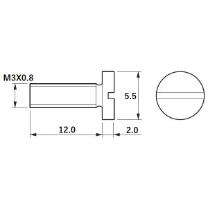 京セラ KYOCERA 京セラ M3X12 部品 1個