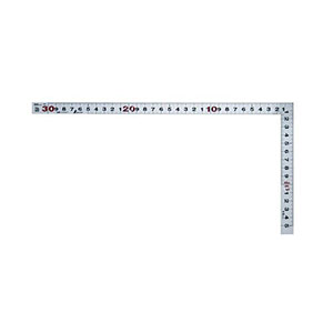 シンワ測定 SHINWA シンワ測定 10047 曲尺平ぴた シルバー 30cm/1尺 併用目盛